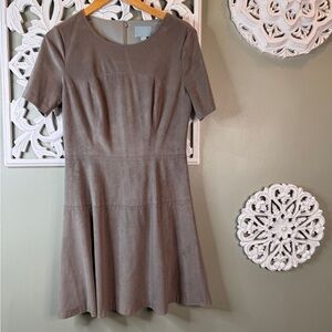 CeCe Mink Suede-Like Dress Gray Size 10